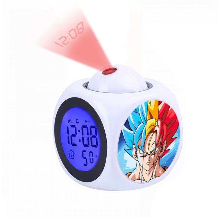DRAGON BALL Anime projection alarm clock electronic clock 8x8x10cm