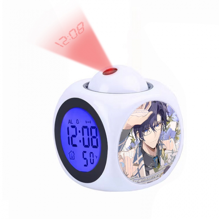 For All Time Anime projection alarm clock electronic clock 8x8x10cm