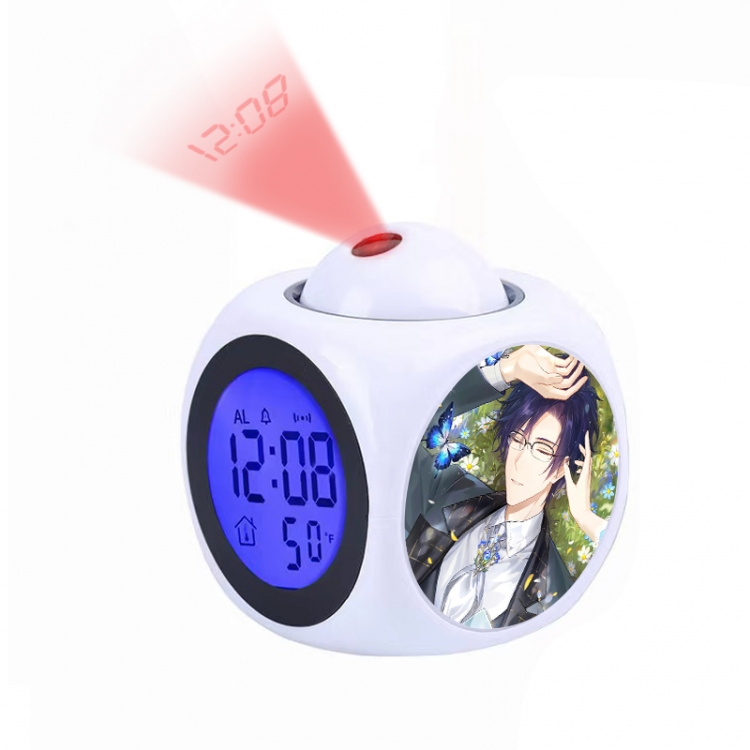 For All Time Anime projection alarm clock electronic clock 8x8x10cm
