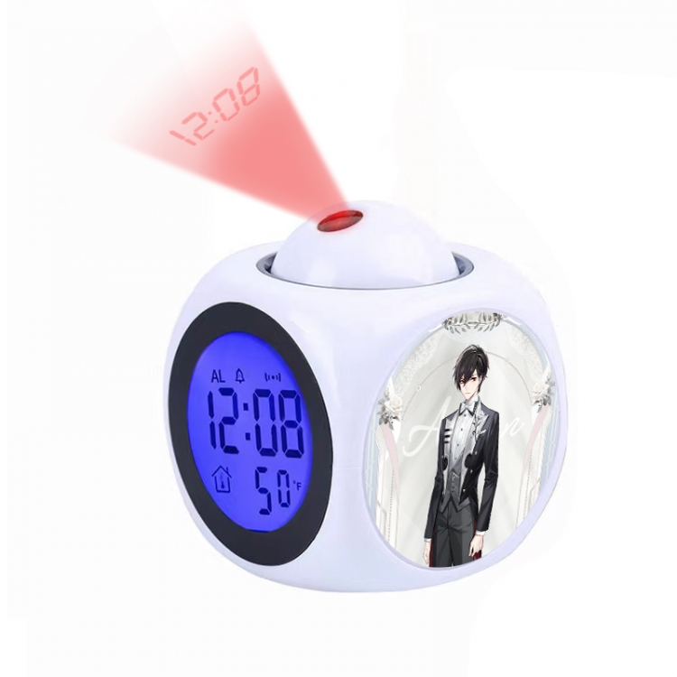 For All Time Anime projection alarm clock electronic clock 8x8x10cm