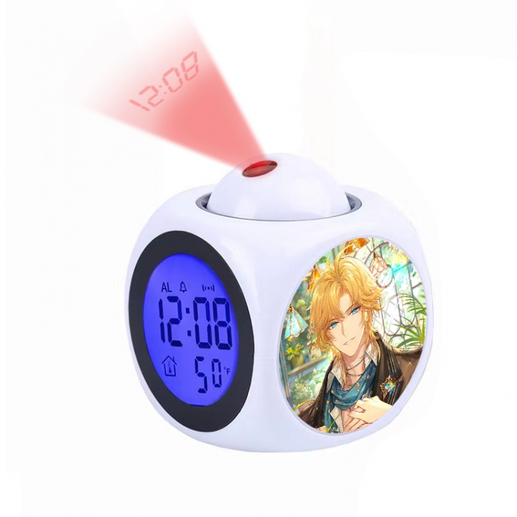 For All Time Anime projection alarm clock electronic clock 8x8x10cm