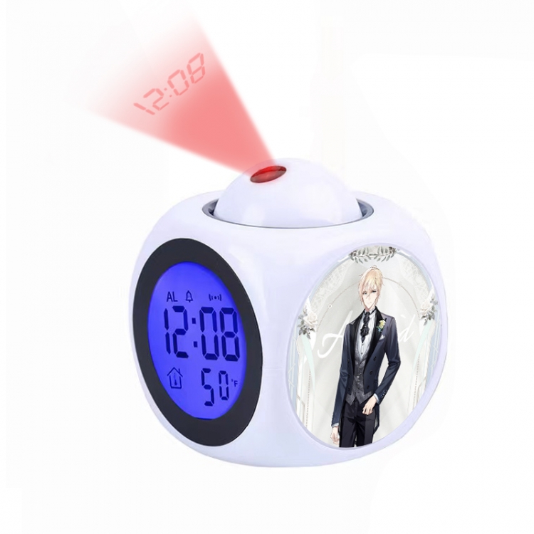 For All Time Anime projection alarm clock electronic clock 8x8x10cm