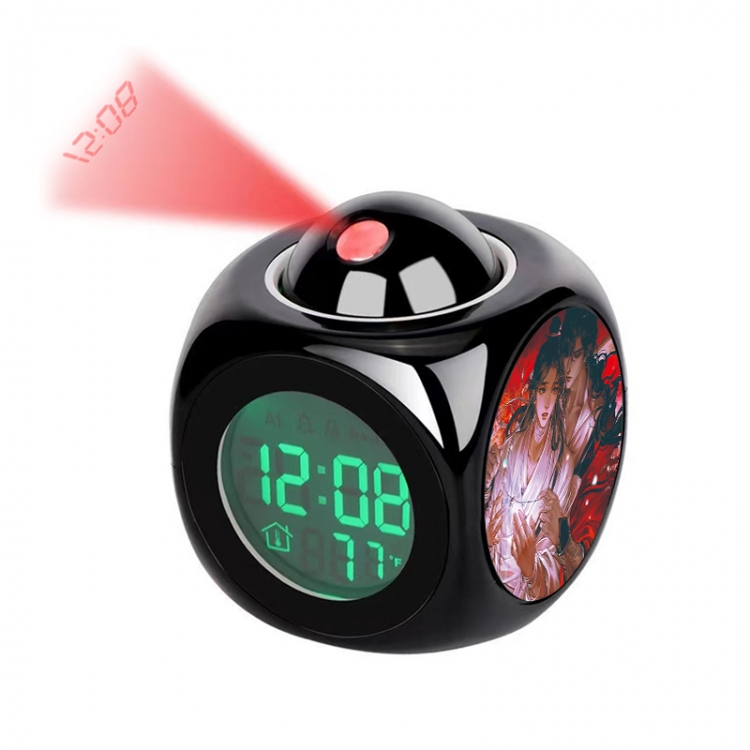 Heavenly Official Blessing Anime projection alarm clock electronic clock 8x8x10cm