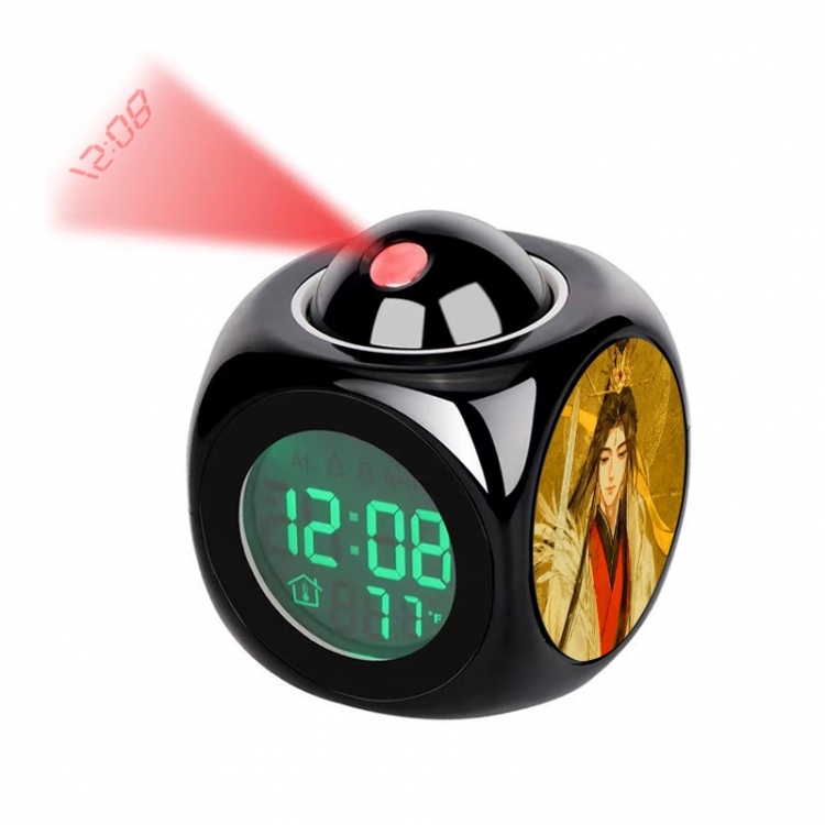 Heavenly Official Blessing Anime projection alarm clock electronic clock 8x8x10cm