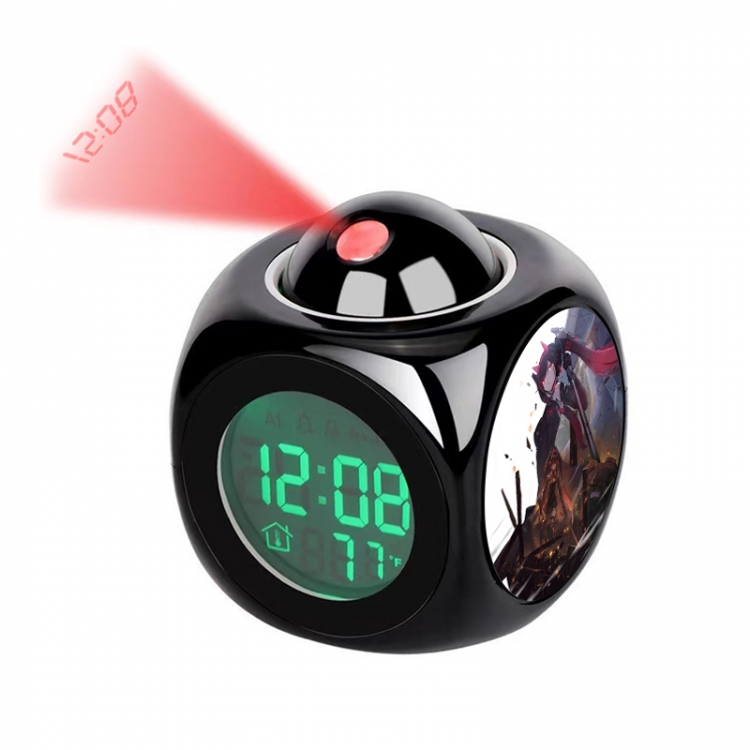Zhan Shuang Pamish Anime projection alarm clock electronic clock 8x8x10cm