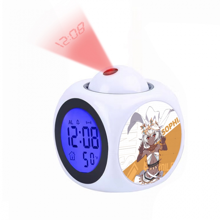 Zhan Shuang Pamish Anime projection alarm clock electronic clock 8x8x10cm