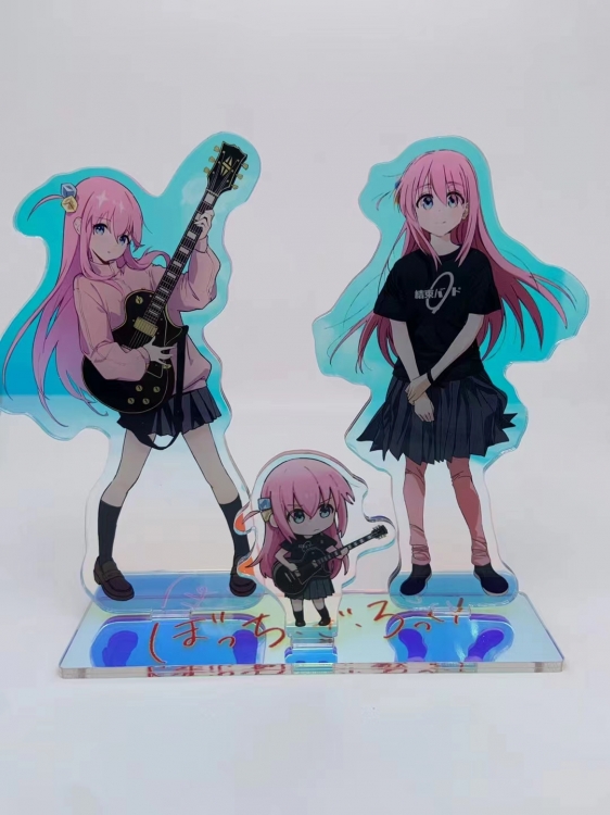 BOCCHI THE ROCK! Sandwich acrylic rainbow effect triple insertion acrylic Standing Plates 15cm 15cm 6cm
