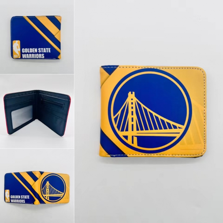 ball-game star Full color Two fold short card case wallet 11X9.5CM  