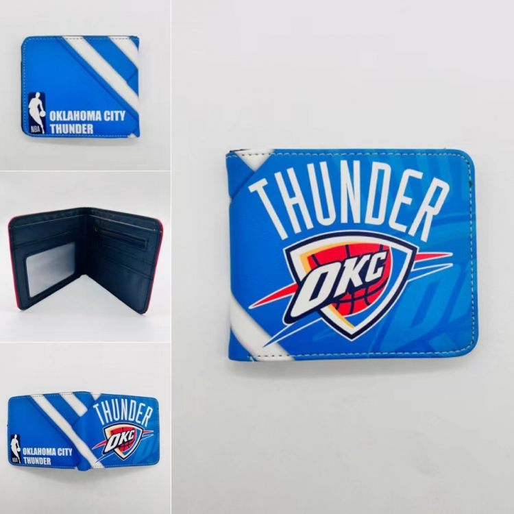 ball-game star Full color Two fold short card case wallet 11X9.5CM  