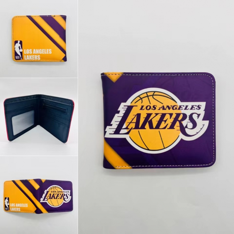 ball-game star Full color Two fold short card case wallet 11X9.5CM  