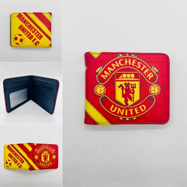 ball-game star Full color Two fold short card case wallet 11X9.5CM  