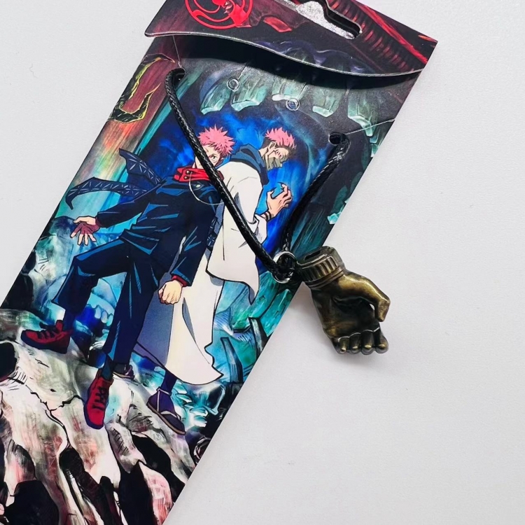 Jujutsu Kaisen  Anime peripheral leather rope necklace pendant jewelry price for 5 pcs