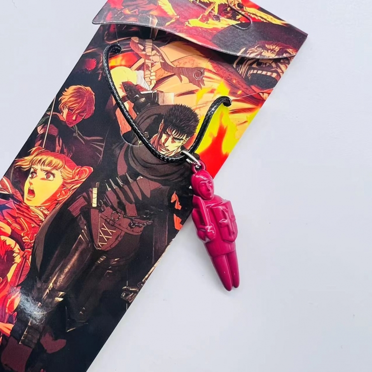 Berserk Anime peripheral leather rope necklace pendant jewelry price for 5 pcs