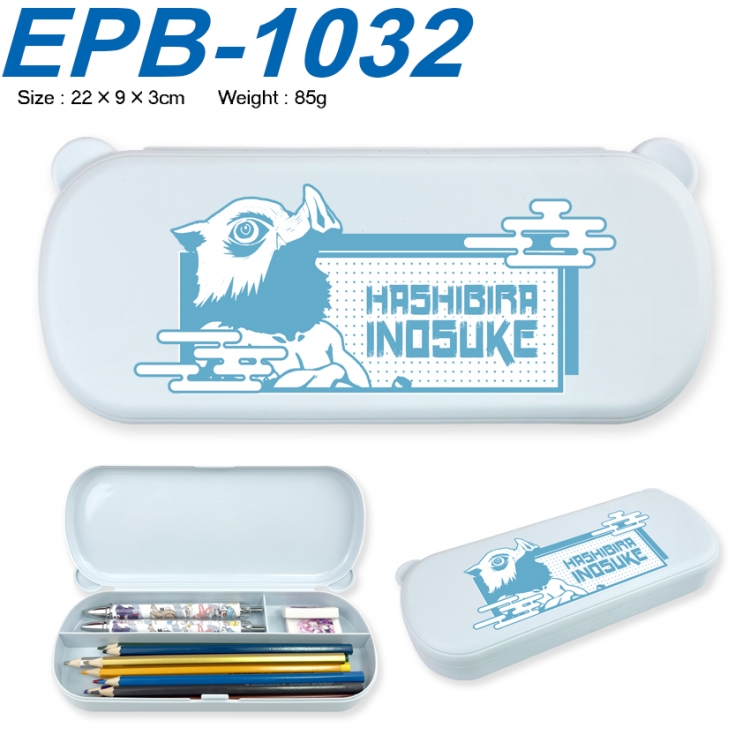 Demon Slayer Kimets Anime peripheral UV printed PP material stationery box 22X9X3CM