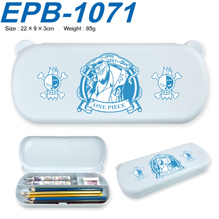 One Piece Anime peripheral UV printed PP material stationery box 22X9X3CM