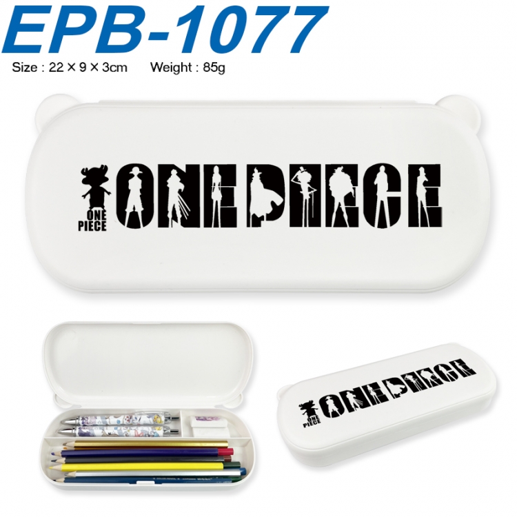 One Piece Anime peripheral UV printed PP material stationery box 22X9X3CM