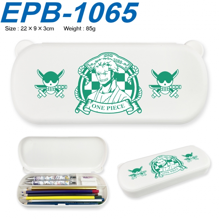 One Piece Anime peripheral UV printed PP material stationery box 22X9X3CM