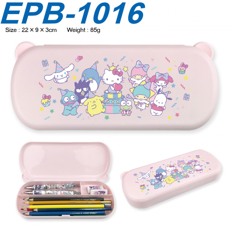 sanrio Anime peripheral UV printed PP material stationery box 22X9X3CM