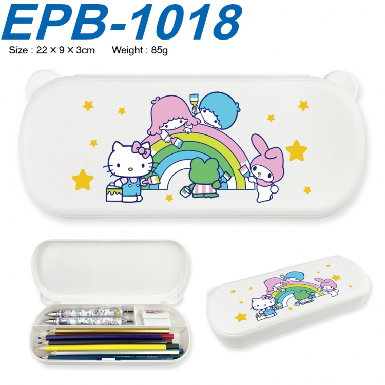 sanrio Anime peripheral UV printed PP material stationery box 22X9X3CM