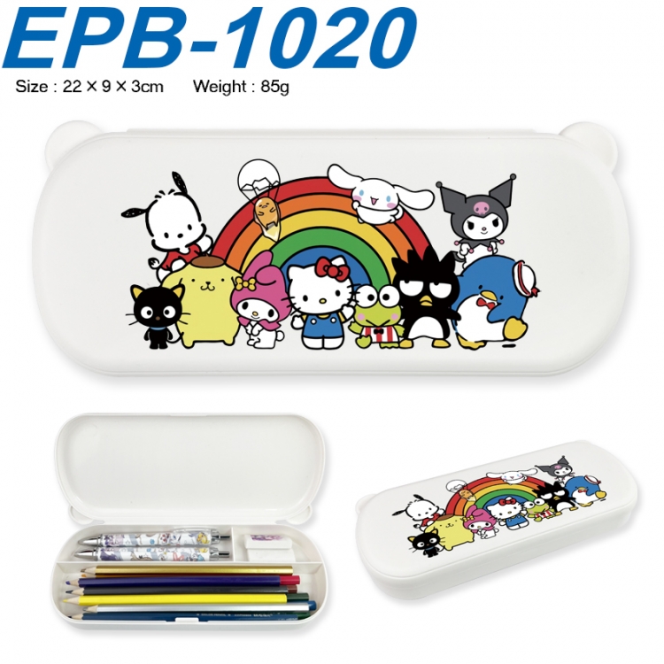 sanrio Anime peripheral UV printed PP material stationery box 22X9X3CM