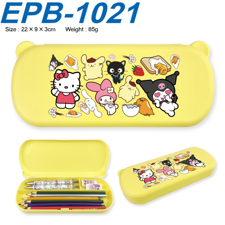 sanrio Anime peripheral UV printed PP material stationery box 22X9X3CM