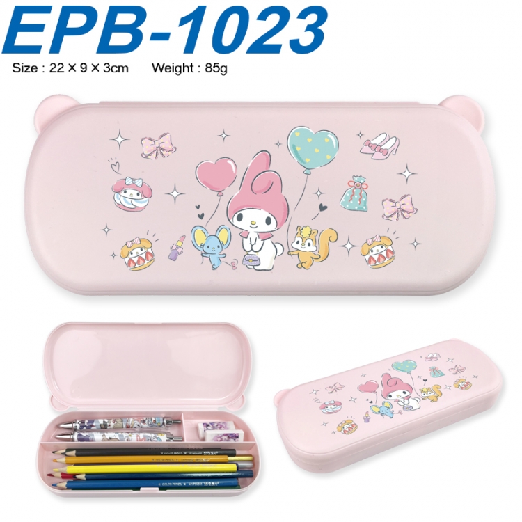 sanrio Anime peripheral UV printed PP material stationery box 22X9X3CM