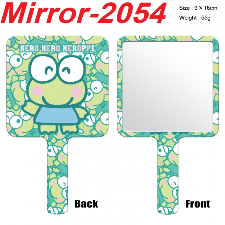 sanrio Anime peripheral UV printing handle small mirror portable makeup mirror 9x16cm