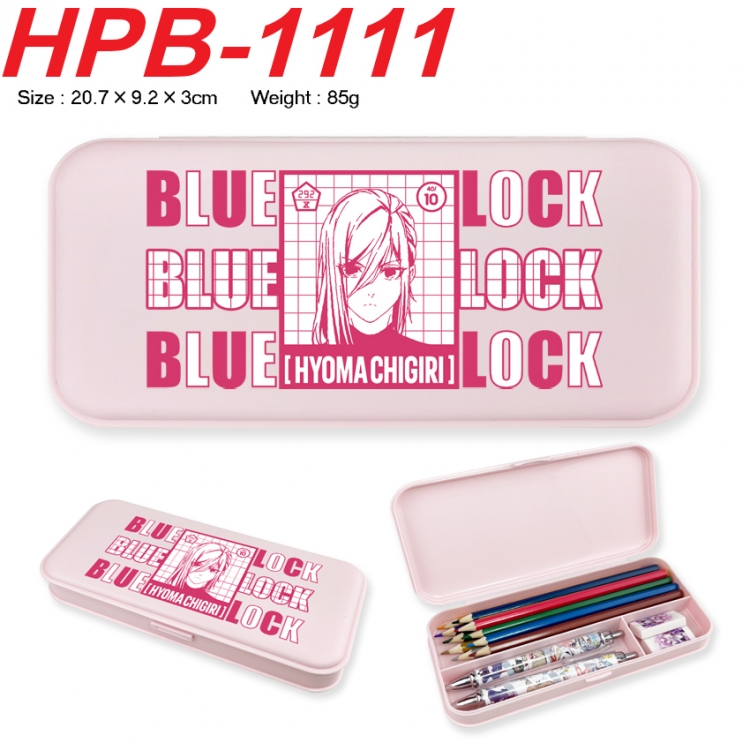 BLUE LOCK Anime peripheral square UV printed PE material stationery box 20.7X9.2X3CM
