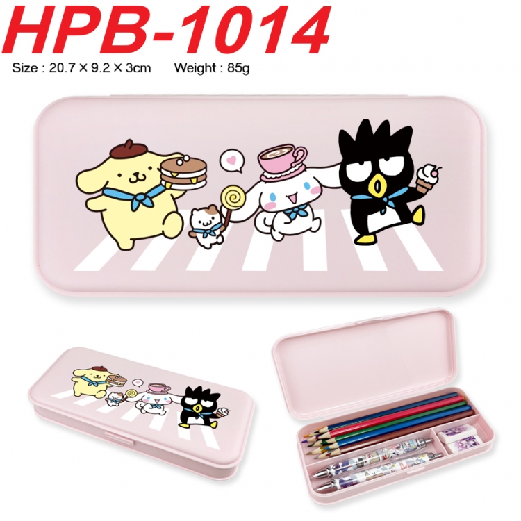 sanrio Anime peripheral square UV printed PE material stationery box 20.7X9.2X3CM
