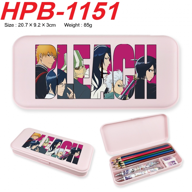 Bleach Anime peripheral square UV printed PE material stationery box 20.7X9.2X3CM