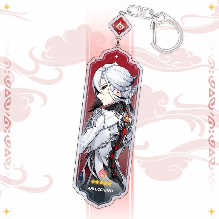 Genshin Impact Anime peripheral acrylic keychain pendant 8.5cm price for 5 pcs
