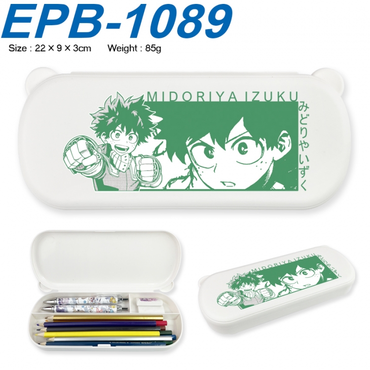 My Hero Academia Anime peripheral UV printed PP material stationery box 22X9X3CM