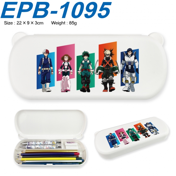 My Hero Academia Anime peripheral UV printed PP material stationery box 22X9X3CM