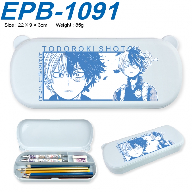 My Hero Academia Anime peripheral UV printed PP material stationery box 22X9X3CM