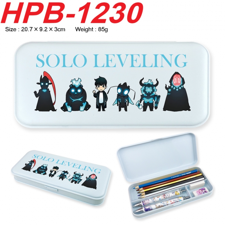 Solo Leveling:Arise Anime peripheral square UV printed PE material stationery box 20.7X9.2X3CM HPB-1230