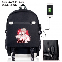 Chainsawman canvas USB backpac...