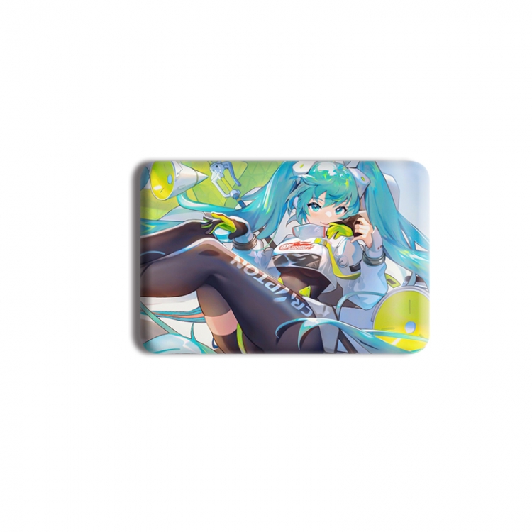 Hatsune Miku Anime square tinplate badge chest badge 40X60CM price for 5 pcs