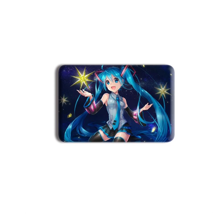 Hatsune Miku Anime square tinplate badge chest badge 40X60CM price for 5 pcs