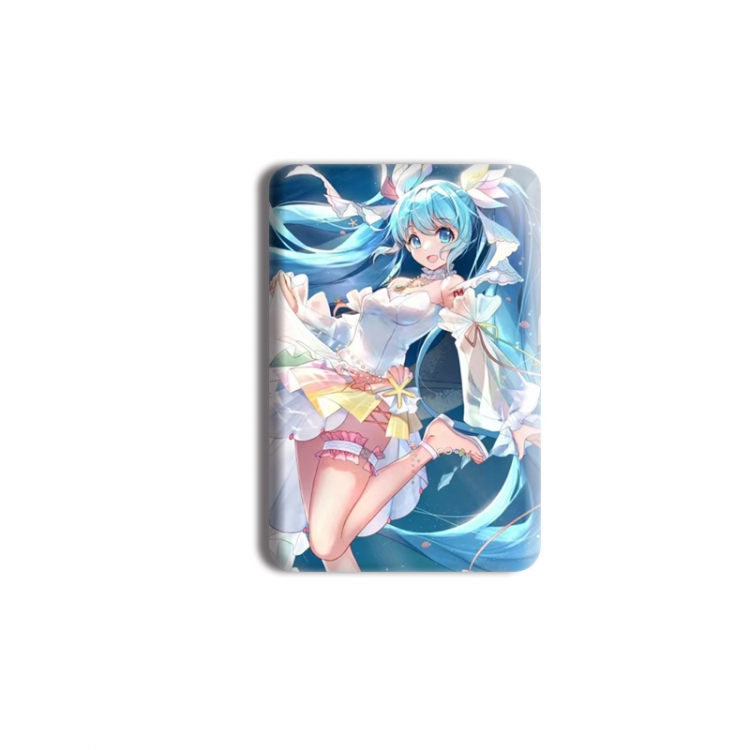 Hatsune Miku Anime square tinplate badge chest badge 40X60CM price for 5 pcs