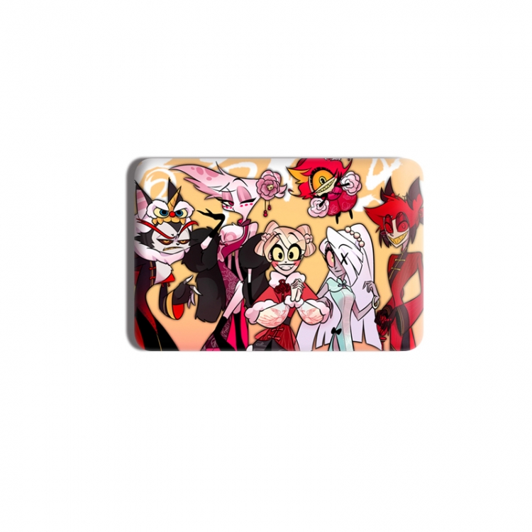 Hazbin Hotel Anime square tinplate badge chest badge 40X60CM price for 5 pcs
