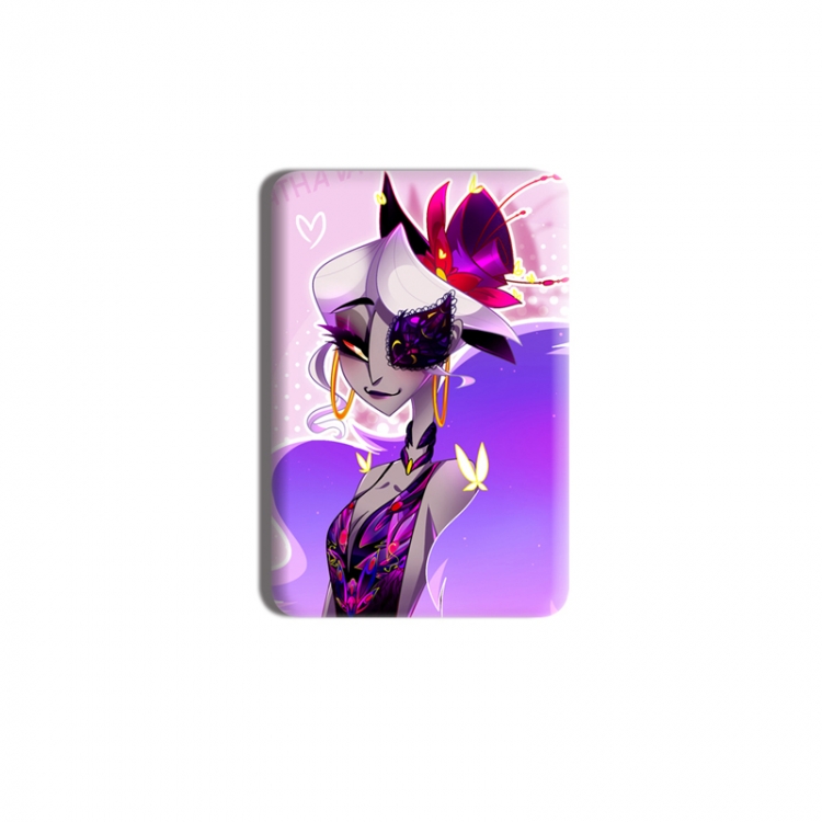 Hazbin Hotel Anime square tinplate badge chest badge 40X60CM price for 5 pcs