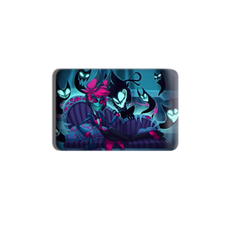 Hazbin Hotel Anime square tinplate badge chest badge 40X60CM price for 5 pcs