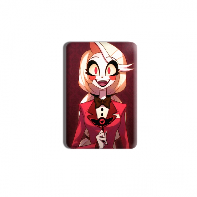 Hazbin Hotel Anime square tinplate badge chest badge 40X60CM price for 5 pcs