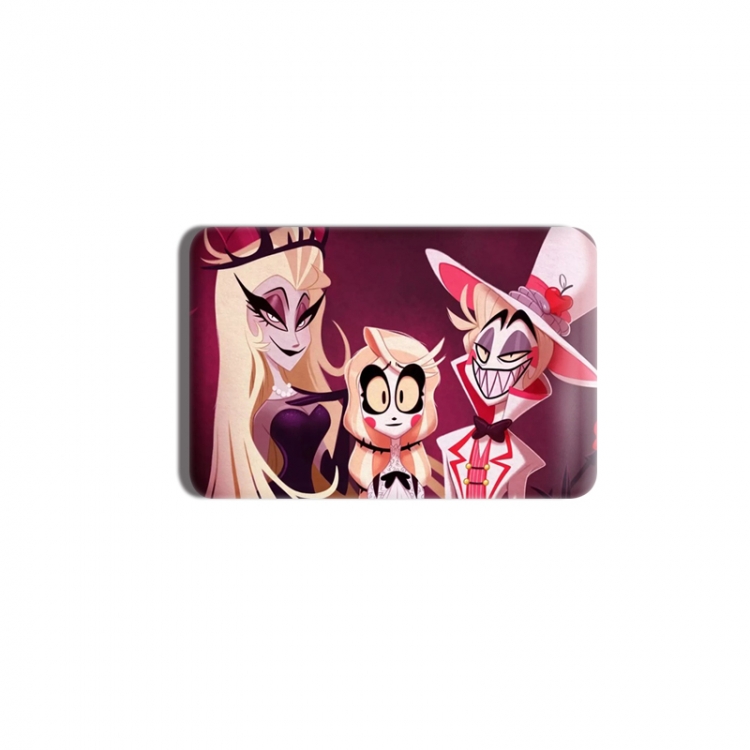 Hazbin Hotel Anime square tinplate badge chest badge 40X60CM price for 5 pcs