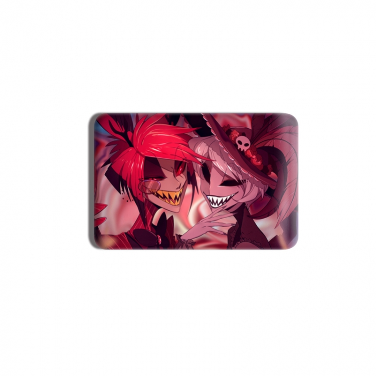 Hazbin Hotel Anime square tinplate badge chest badge 40X60CM price for 5 pcs