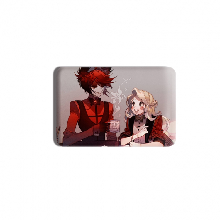 Hazbin Hotel Anime square tinplate badge chest badge 40X60CM price for 5 pcs