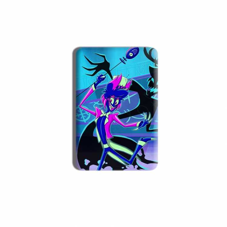 Hazbin Hotel Anime square tinplate badge chest badge 40X60CM price for 5 pcs