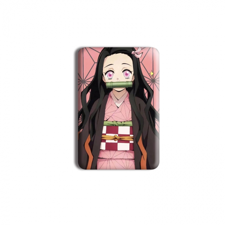 Demon Slayer Kimets Anime square tinplate badge chest badge 40X60CM price for 5 pcs