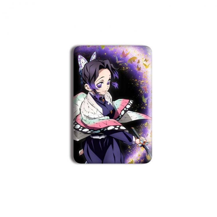 Demon Slayer Kimets Anime square tinplate badge chest badge 40X60CM price for 5 pcs
