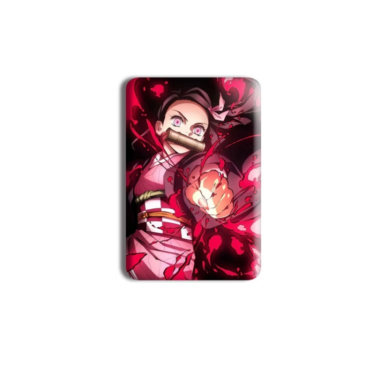 Demon Slayer Kimets Anime square tinplate badge chest badge 40X60CM price for 5 pcs